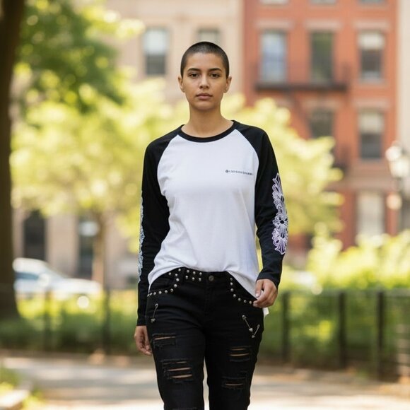 Chrome Hearts 'Matty Boy - More Head' Long Sleeve T-Shirt (Women's Size S) - Picture 2 of 8